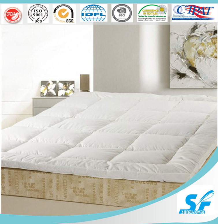 Down Like Filling Quilted Mattress Topper/Mattress Pad