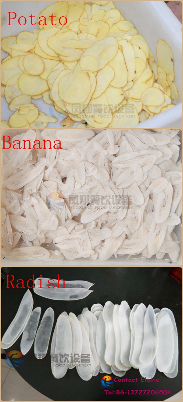 Large Automatic Banana Potato Chips Cutter Cutting Making Machine with Good Price