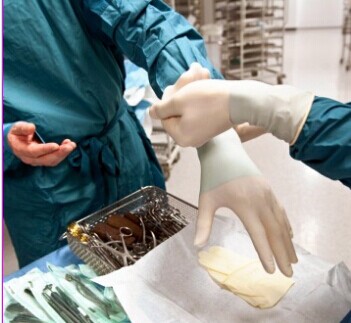 Latex Surgical Hand Gloves Sterile Disposable Medical Prices Manufacturer (XT-FL054)