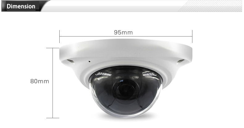 Vandal-Proof 1.0MP 720p Ahd IR Mini Dome CCTV Camera