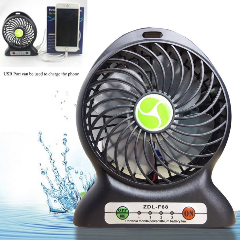 Portable Rechargeable Fan, Mini USB Fan with 1800mAh Lithium Battery, Desk Tabletop Fan, Battery Powered Fan, Personal Fan, Small Travel Fan, Outdoor Fan