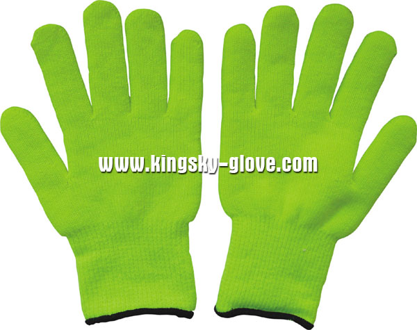 7gterry Knit Liner Acrylic Fluorescent Glove (2300)