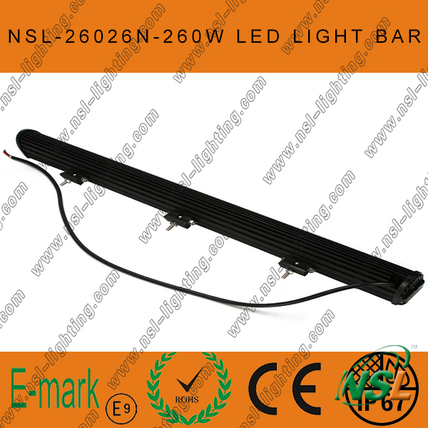 47inch 260W CREE LED Light Bar, Flood Euro 4WD Boat Ute Driving Work Lights, New 10W Range LED Sr Light Bar