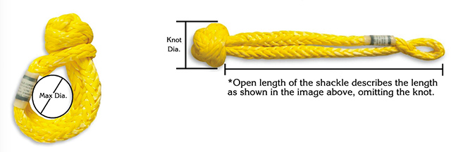 Spectra Synthetic Rope Shackle/Rope Rigging