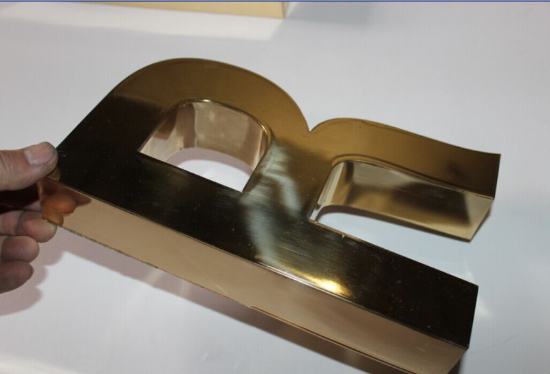 Premium Grade Varnish Coating Brass Letter-- Channel Sign for Outdoor and Indoor Advertising Despaly