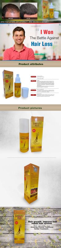 New Upgrade 100% Genuine Hair Growth Products Sunburst Plus Hair Growth Lotion 100ml for Fast Anti Hair Loss