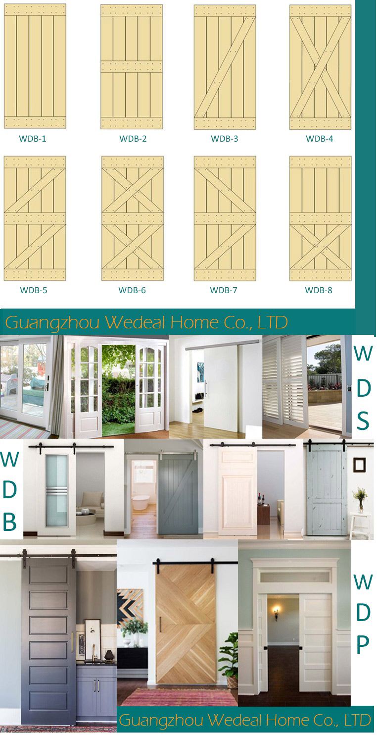 Customize Six Panel Sliding Barn Door Factory