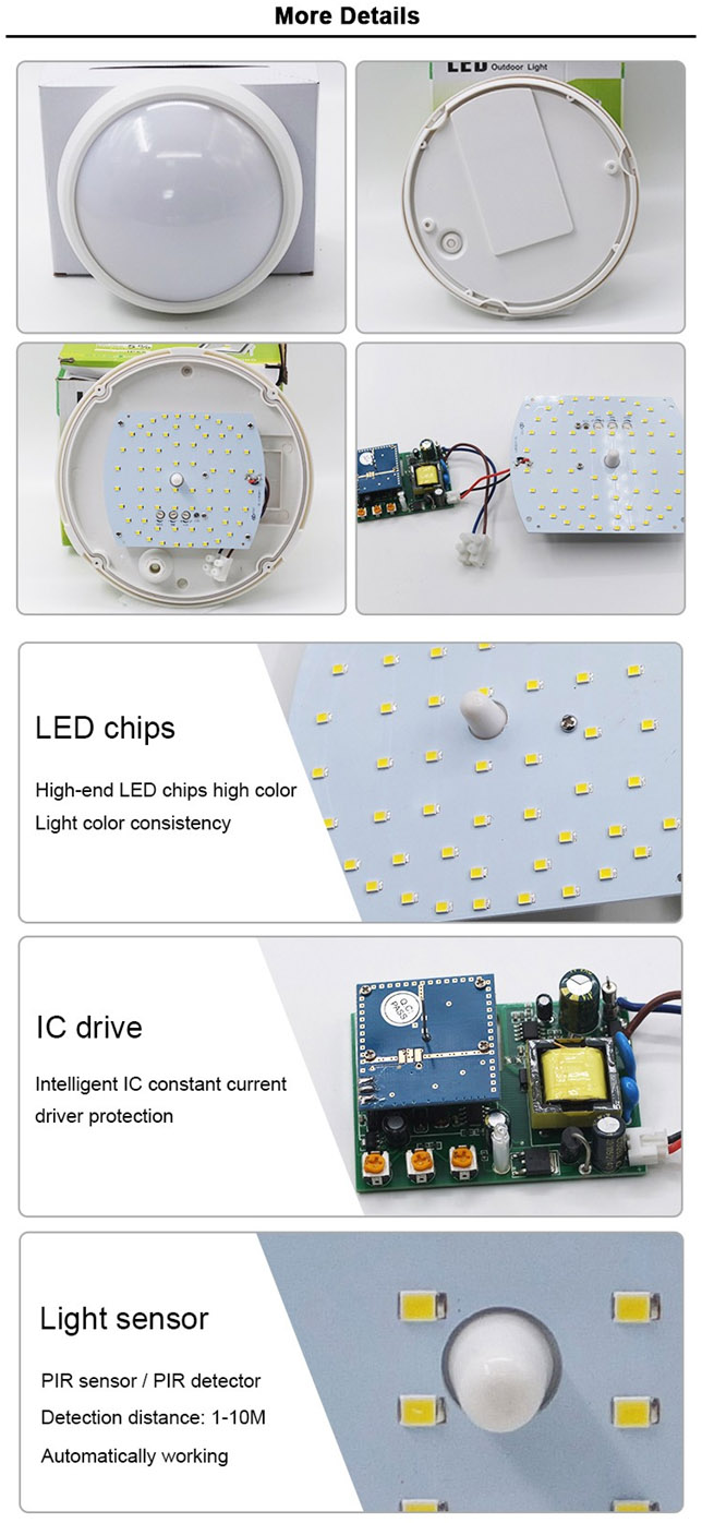 Crystal LED Ceiling Light with Mircowave Motion+Dimming Sensor