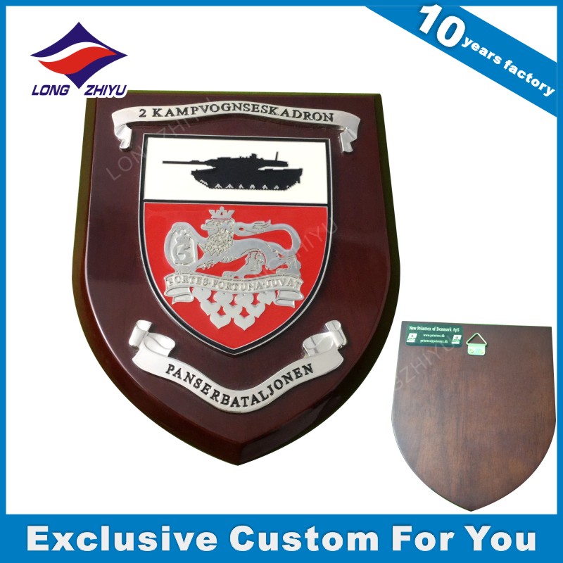 Metal Plate Wooden Plaque Trophy Gold Finished Award Souvenirs