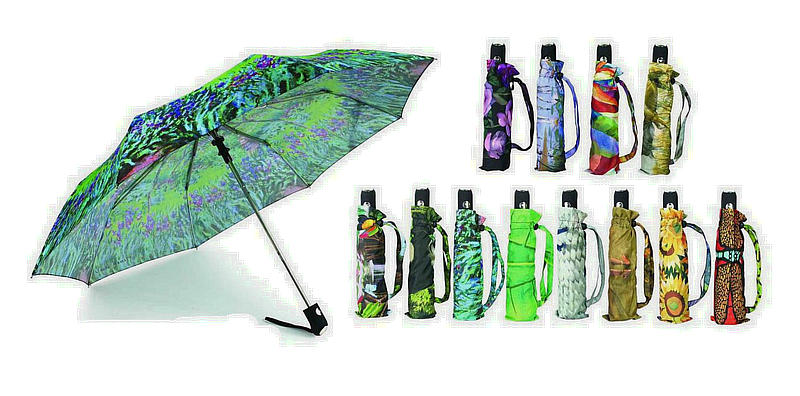 Paper Print 3 Section Automatic Umbrellas (YS-3FA22083561R)
