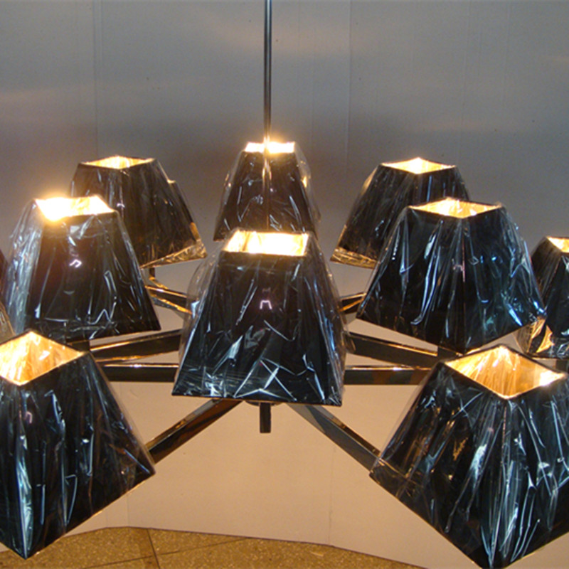 Factory Price Black Shade Iron Pendant Lamp for Hotel