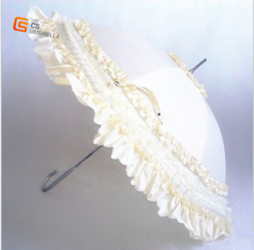 White Color Princess Lace Umbrella (YS-1019A)