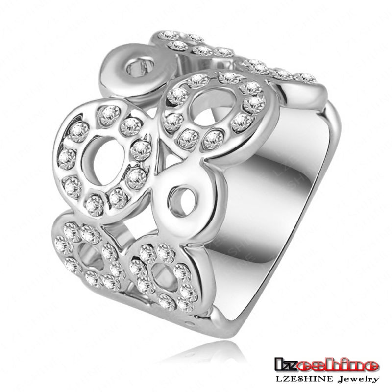 Swa Element Round Ring Fashion Jewelry (Ri-HQ0061)