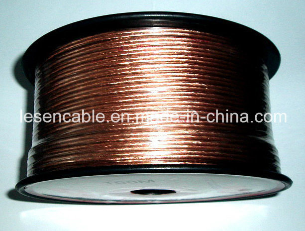 Transparent Speaker Cable with OFC or CCA Conductor