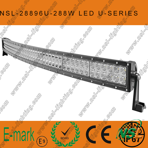 2014 New Product! ! 50 Inch 288W Curved LED Light Bar Offroad CREE LED Light Bar