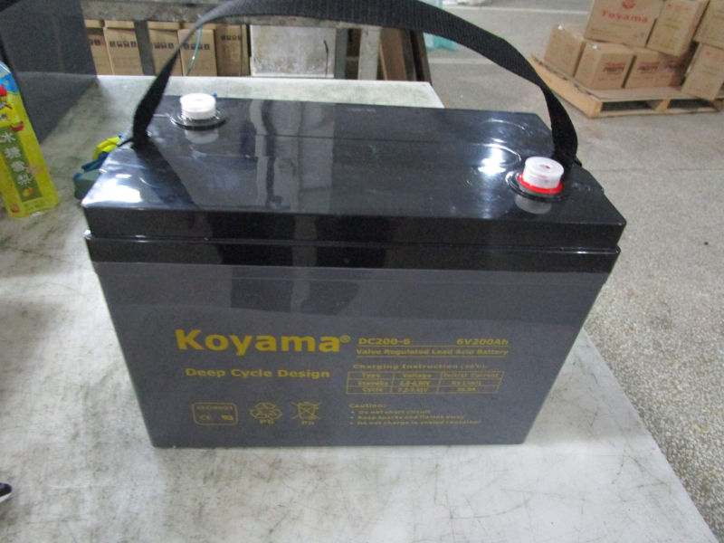 6V 200ah Deep Cycle AGM Battery for Golf Cart