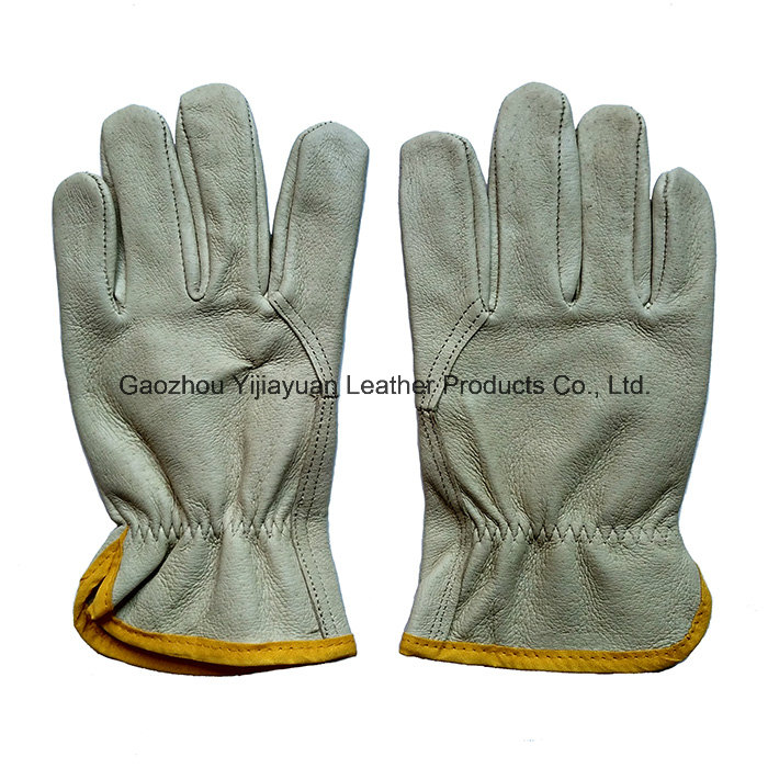 Ab Grade Pig Skin Protective Safety Labor Gloves for Drivers