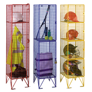 Industrial Wire Mesh Storage Lockers