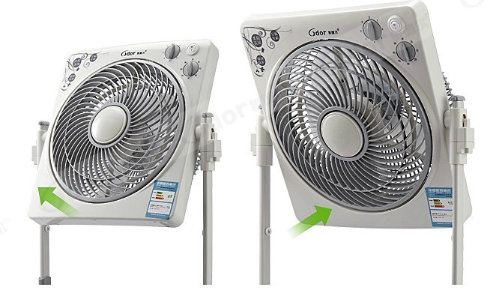 12 Inch Standing Box Fan/Lift Box Fan with Timer