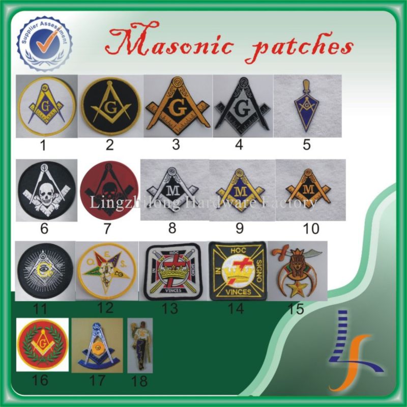 Wholesale Custom Embroidered Masonic Patches