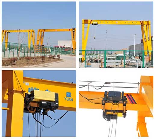 20 Ton Single Girder Electric Hoist Gantry Crane