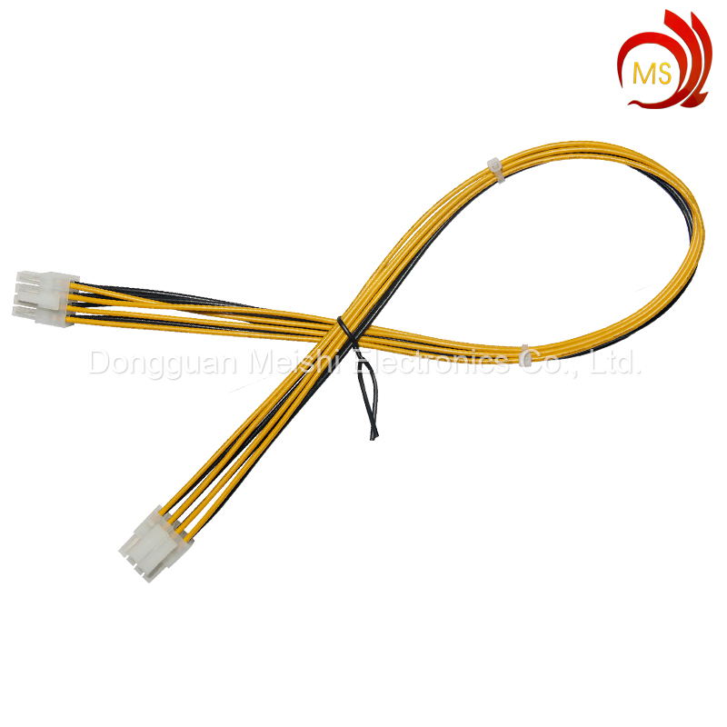 Black 8 Pin PCI-E GPU Computer Power Extension Cable