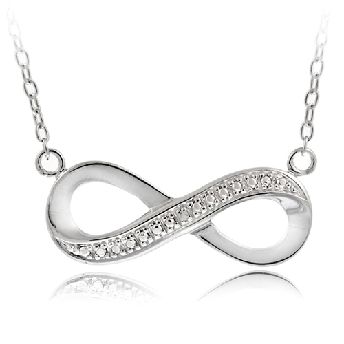 Hot Selling 925 Silver Infinity Necklace Jewelry