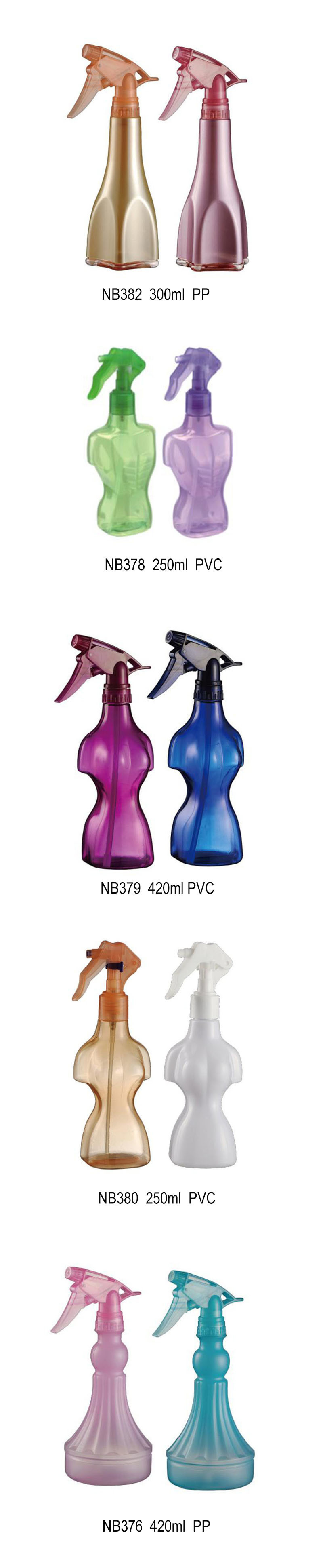 Plastic PVC Trigger Spray Bottle for Garden (NB376)