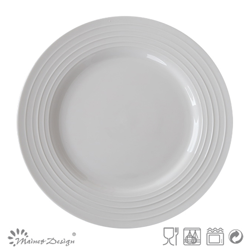 Cheap White Porcelain Dinner Plate