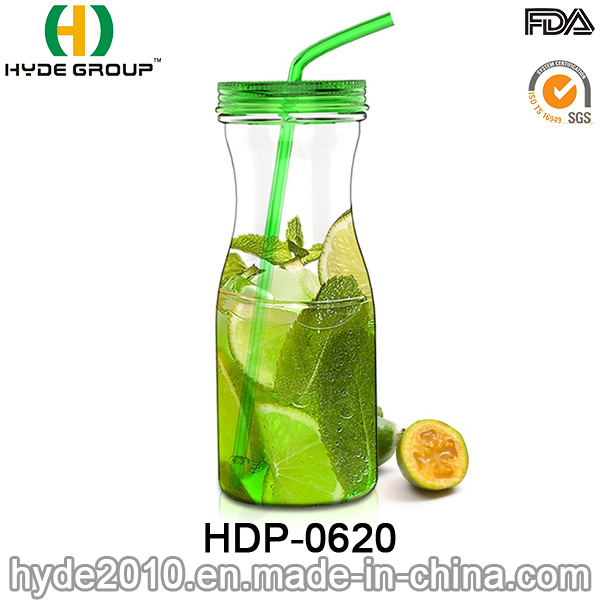 Hot Sale Colorful BPA Free Tritan Juice Water Bottle, 900ml Plastic Water Bottle (HDP-0620)