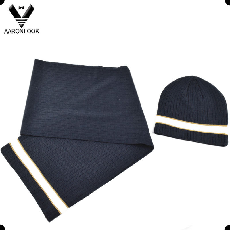 2016 New Sample Men Scarf Beanie Hat Set