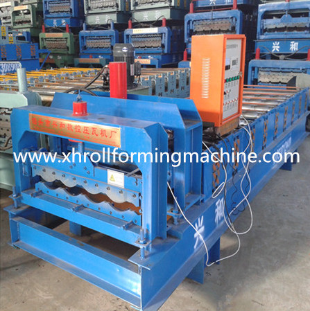 Color Steel Corrugation Roof Panel Glazed Tile Roll Forming Machine