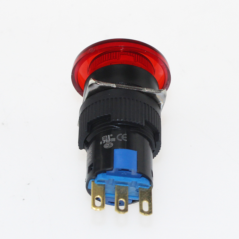 D16-A4r1 Mushroom Button 1no+1nc Auto-Reset Push Button