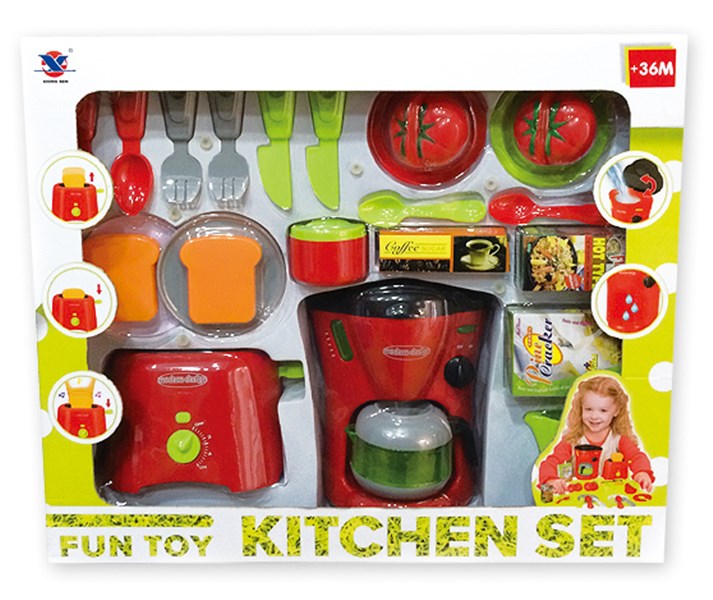 Kids Food Play Set Battery Operated Kitchen Toy (H0009378)