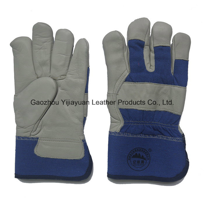 Cow Grain Leather Winter Working Warm Gloves