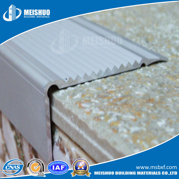 Ceramic Tile Top Floor Hard-Wearing Aluminum Anti Slip Stair Nosing