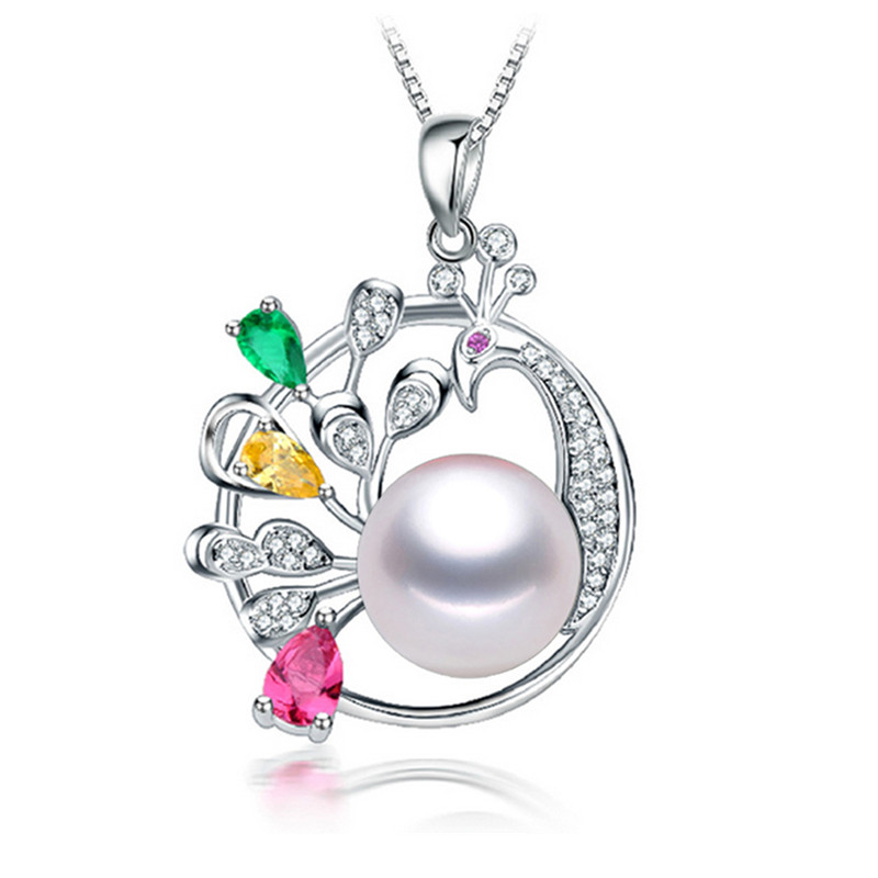 Fashion Freshwater Pearl Pendant 10-11mm AAA Button Animal Shaped Pearl Pendant