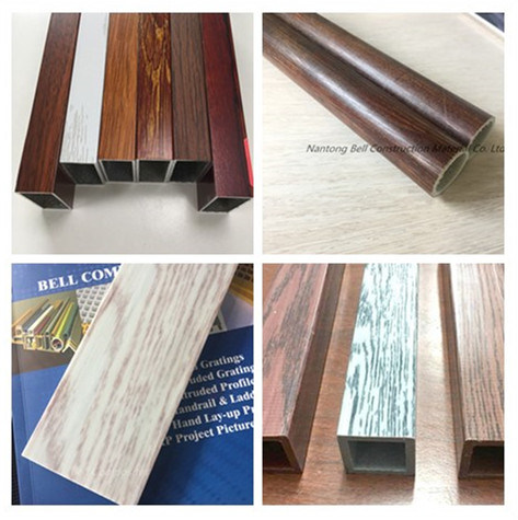 FRP Wood Texture Tube/ Pultruded Profiles