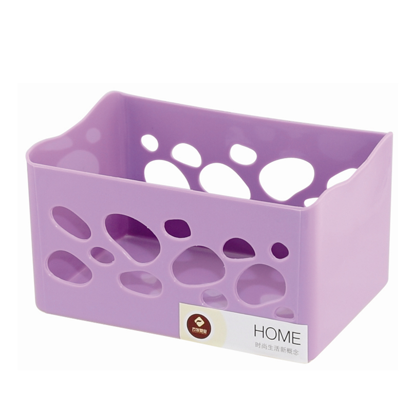 Hollow Plastic 4 Colors Available Storage Basket