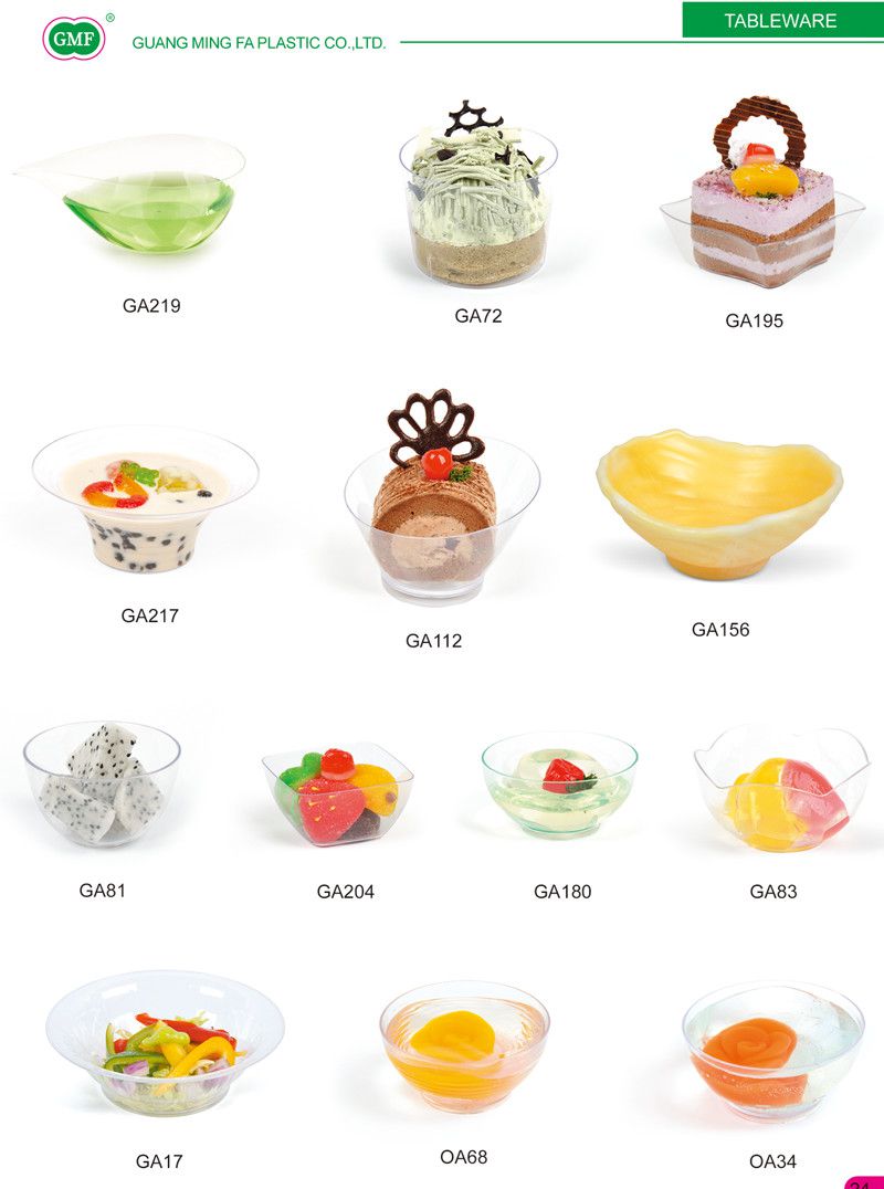 Plastic Bowl Disposable Bowl Chic Drop Shaped Dish