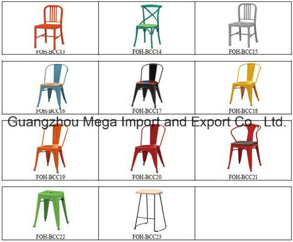 Modern Upholstered Metal Dining Chairs for Sale (FOH-BC102)