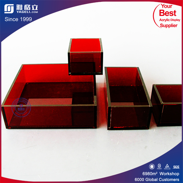 Factory Clear Square Acrylic Square Tray