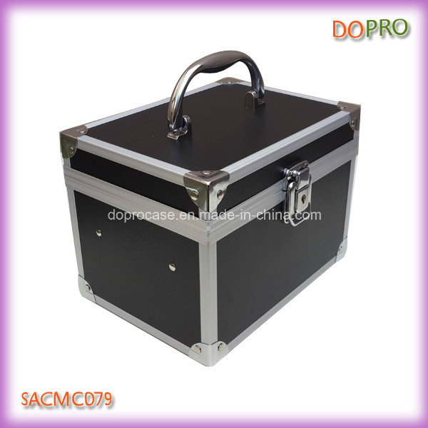 Colorful Small Designer Makeup Box with Mirror and Key (SACMC079)