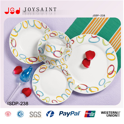 Round Shape Ceramic Tableware Dinner Sets