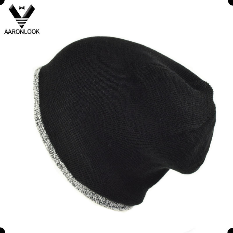 Fashion Two Tone Double Side Wear Winter Sports Beanie