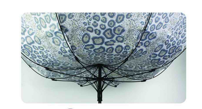 High Quality Animal Skin Print Windproof Umbrella (YS23083915R)