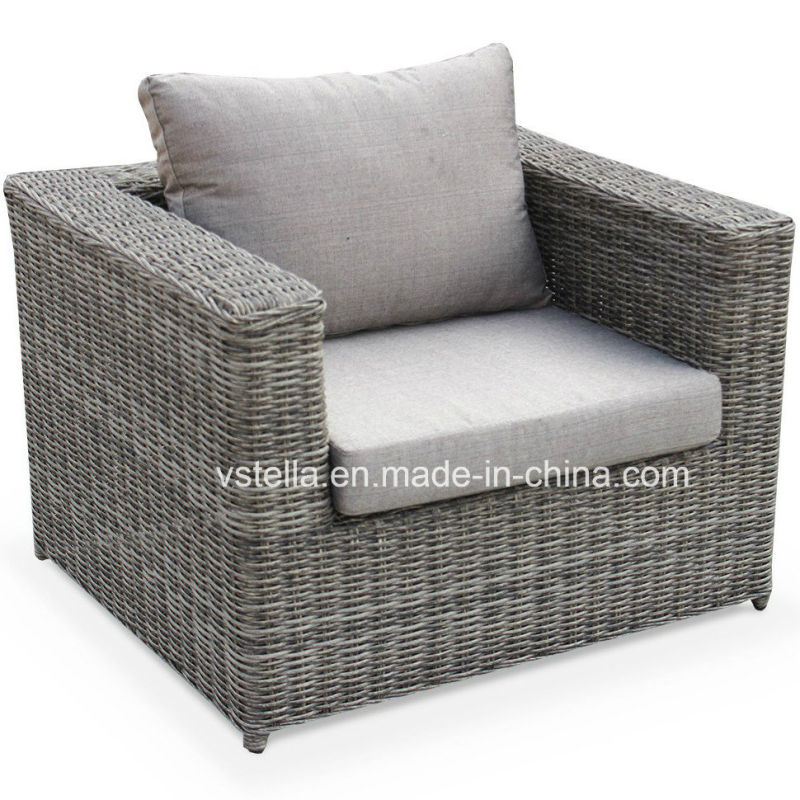 4-Piece Outdoor Rattan Wicker Sofa Sectional Patio Furniture Set