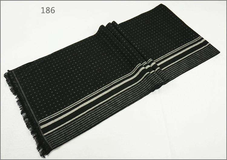 Men's Womens Unisex Reversible Cashmere Feel Winter Warm Checked Diamond Printing Thick Knitted Woven Scarf (SP820)