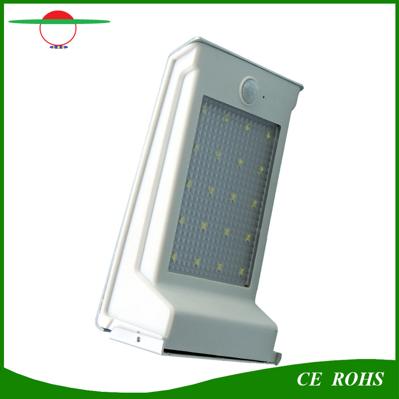 New Arrival Updated Competitive Price 20LED Solar Wall Light PIR Motion Sensor Solar Garden Lamp Dim Light with Replaceable Battery