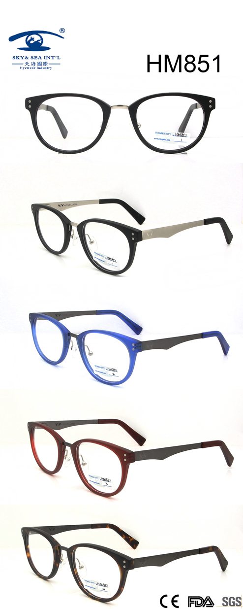 High Quality Fashion Style Acetate Optical Frame (HM851)